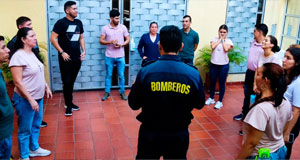Capacitación de los bomberosr