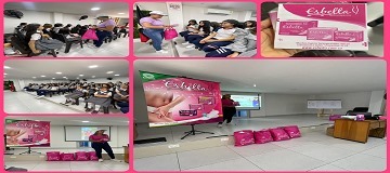 Charla sobre cuidado menstrual y prevenciones femeninas impartida por ESBELLA
